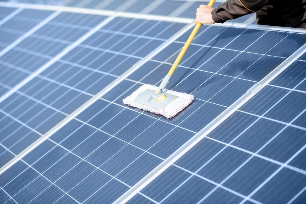 nettoyage panneaux solaire
