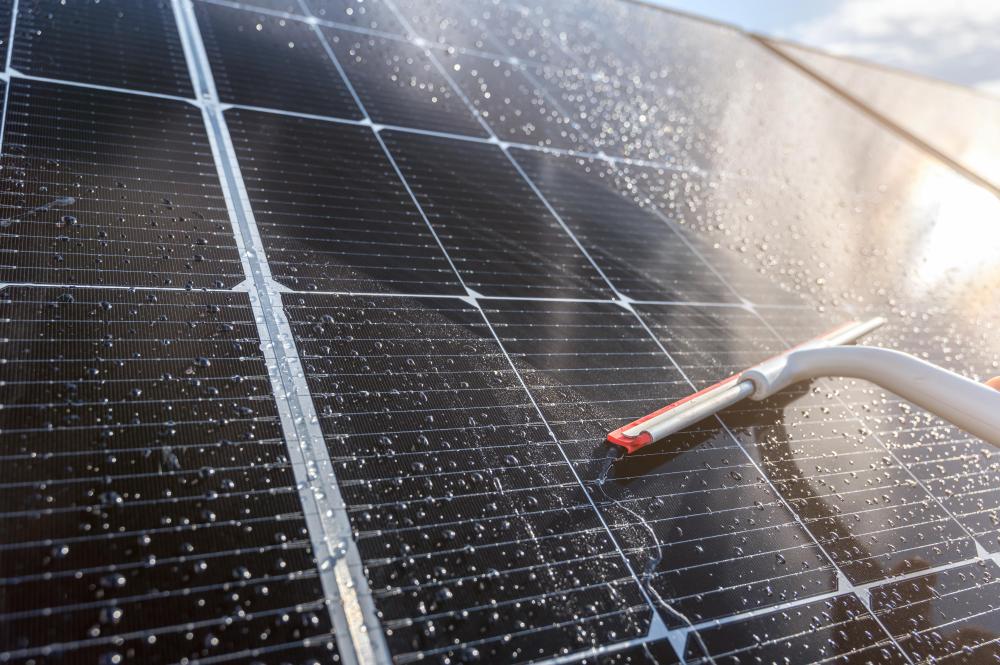 nettoyage panneaux solaire